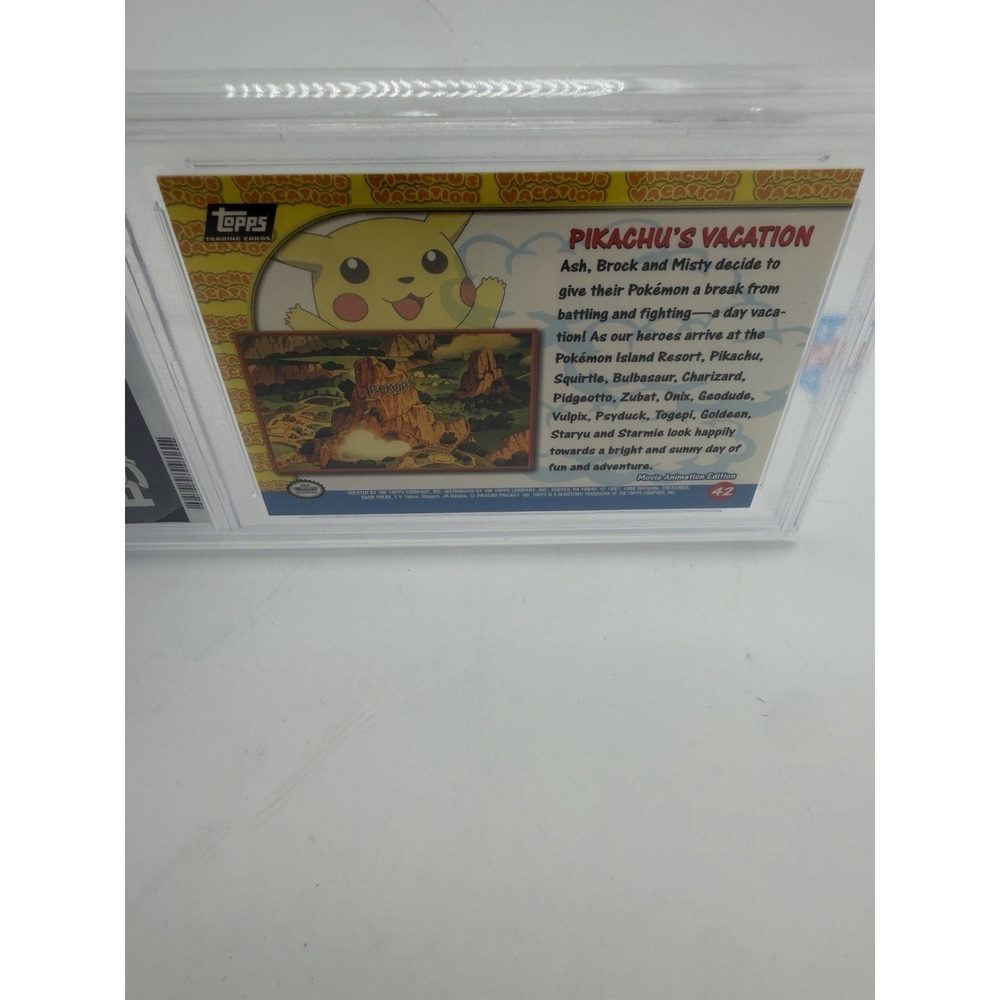 1999 TOPPS POKEMON THE MOVIE EDT #42 MOVIE EDITION PIKACHU'S VACATION - Picture 9 of 9